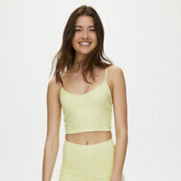 SUNDAY BEST | Aritzia Kissy Tank Top Cropped Floral | Sz. S - Picture 1 of 8